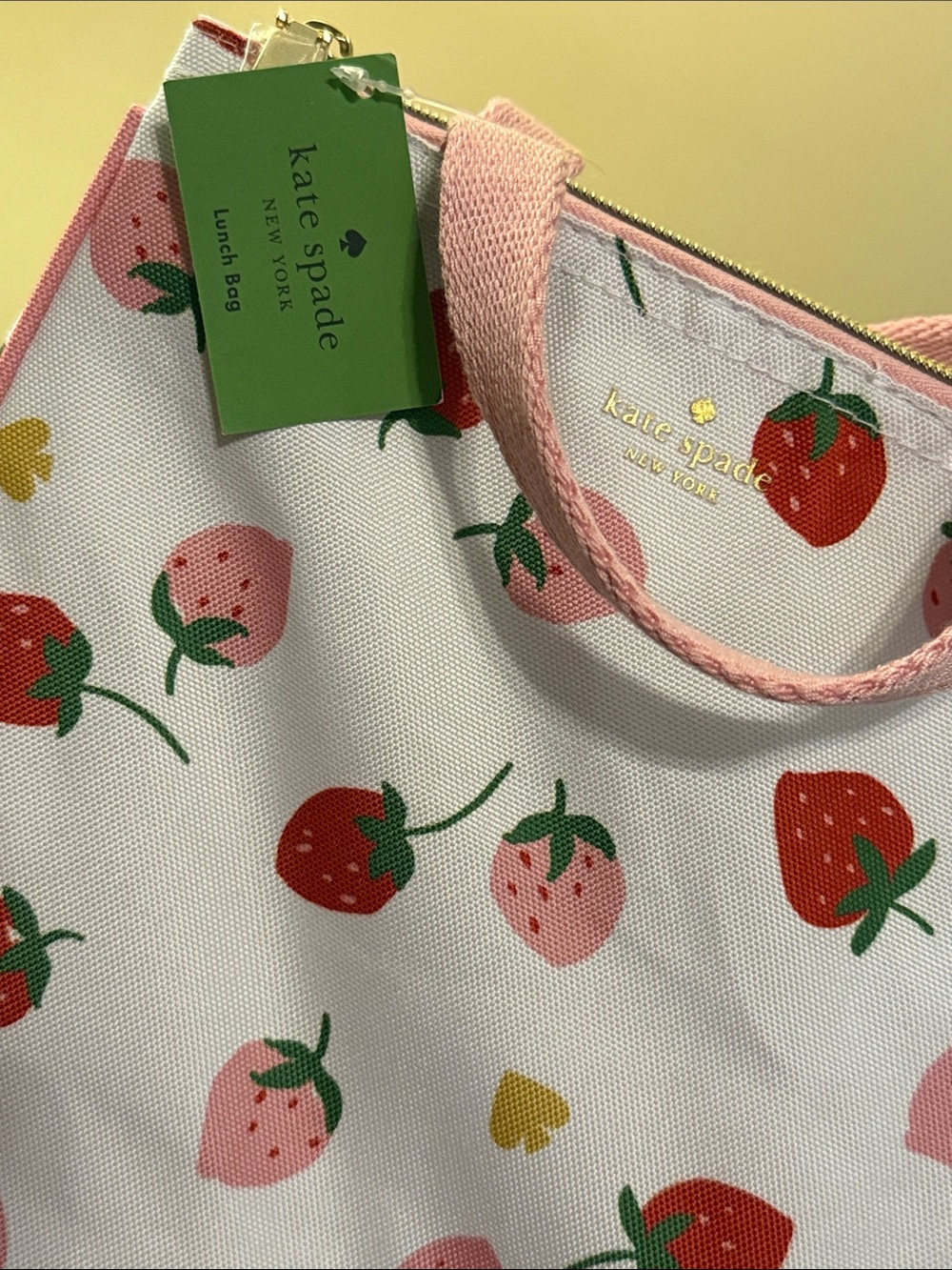 kate spade Strawberry Insulated Lunch Tote - Picture 3 of 4